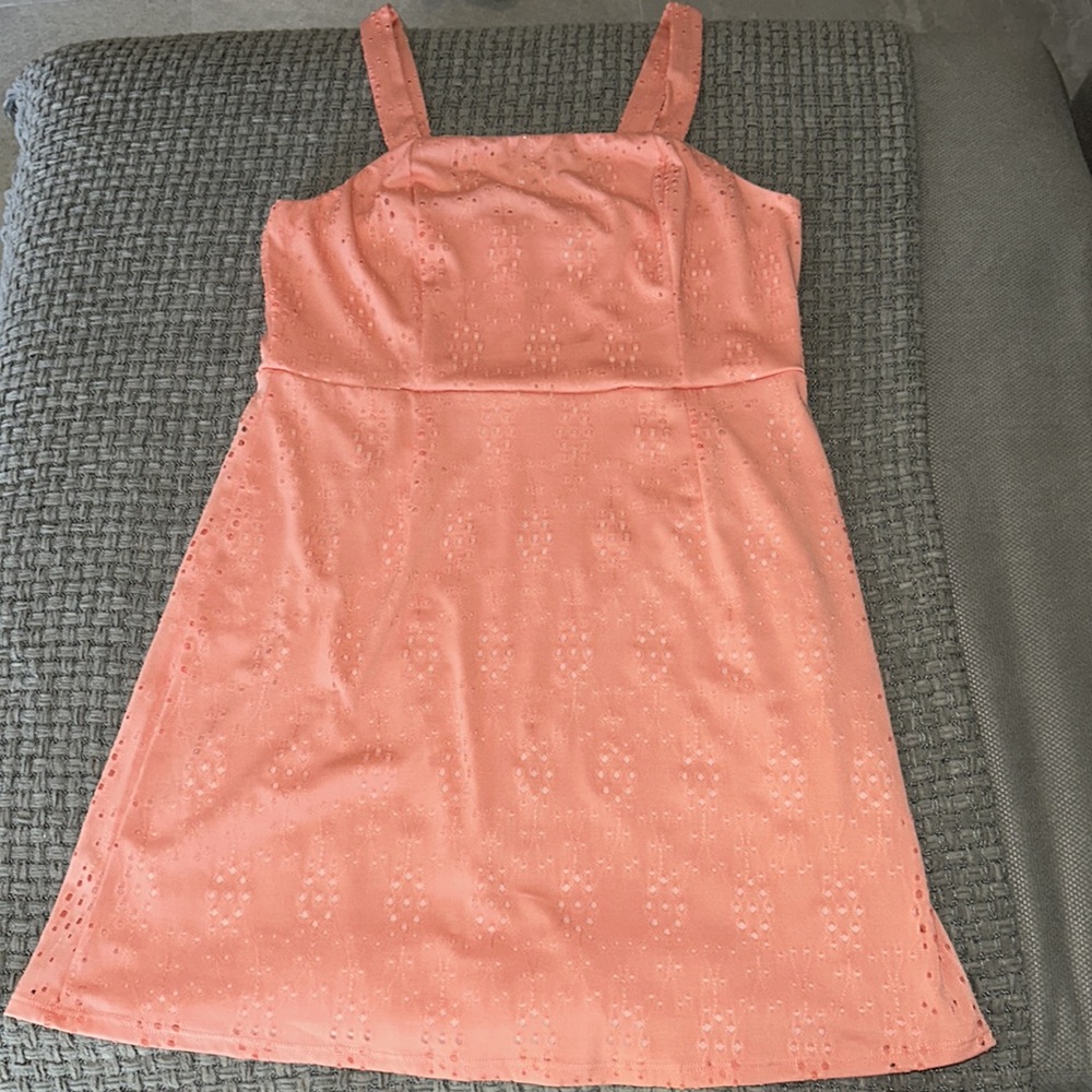 The vanity room coral dress